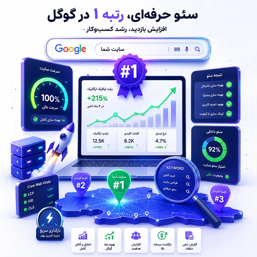 خدمات تخصصی سئو و بهینه سازی رتبه سایت در تبریز و ارومیه - ارشیا سیفی